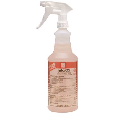 SPARTAN CHEMICAL Clean on the Go Translucent 32 oz. Spray Bottle with Trigger sprayer 2 HDQ C2 926200